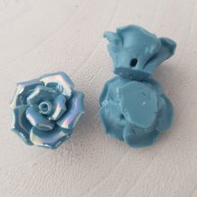 Fiore 15 mm N°02-07 Blu turchese