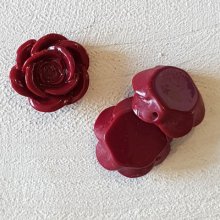 Fiore sintetico 17 mm N°04-17 Bordeaux