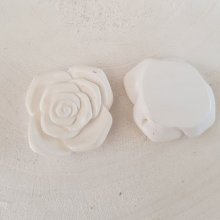 Fiore sintetico 37 mm N°06-01 Bianco