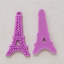 Ciondolo Torre Eiffel in resina Viola