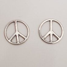 Charm Peace & Love N°06 Argento x 10 pezzi