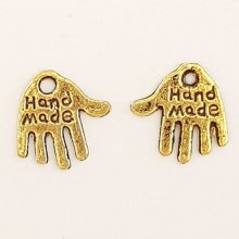 Ciondolo a mano 'MADE HAND' N°01 Oro