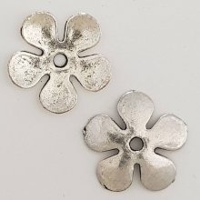 Charm floreale in metallo N°027 Argento
