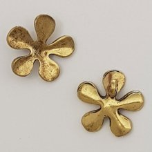 Charm a fiore in metallo N°042 Oro