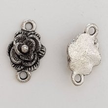 Charm floreale in metallo N°070 Argento