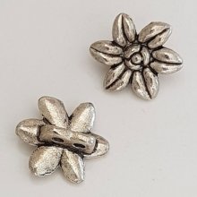 Ciondolo a fiore in metallo N°083 Argento