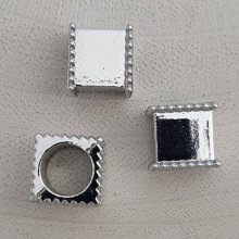 Perla tubolare d'argento N°13