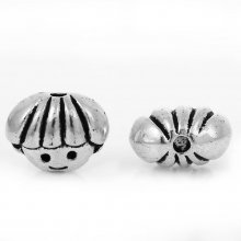 Perlina in metallo Boy 3D argento N°01