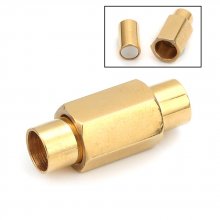 Chiusura magnetica in acciaio inox 05 mm Oro N°01