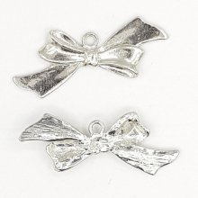 Ciondolo papillon in argento N°18 ciondolo papillon in metallo argentato