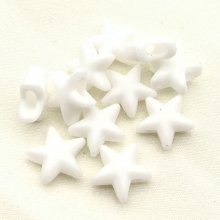 Fascetta elastica con fibbia a stella in gomma bianca N°03 x 10 pezzi