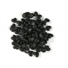 Fascetta elastica con fibbia a cuore in gomma nera N°04 x 10 pezzi