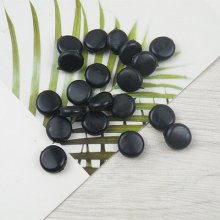 Anello di fissaggio elastico Ciottolo di gomma nera N°02 x 10 pezzi