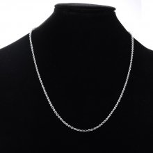 Collare N°06-05 in acciaio inox, maglia forata, 60 cm
