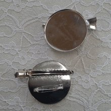 Supporto per mandrino del vassoio - Colore argento 60 mm.