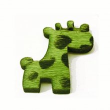 Pelliccia di giraffa verde 26x34 mm x 1