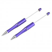 Penna decorativa a perline viola per la personalizzazione x 1 pezzo