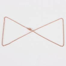 Collana N°15 in acciaio inossidabile 45 cm (18,5') Oro rosa