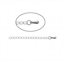 Catena di prolungamento per collana in acciaio inox 6 cm N°01