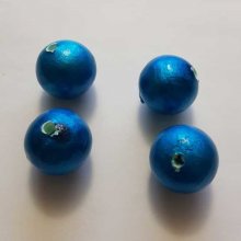 Perlina rotonda in cartapesta GT 24 mm blu turchese