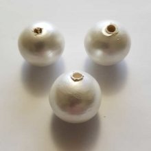 Perla rotonda in cartapesta GT 24 mm Perla bianca