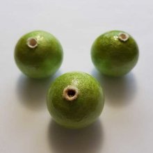 Perlina rotonda in cartapesta GT 30 mm verde
