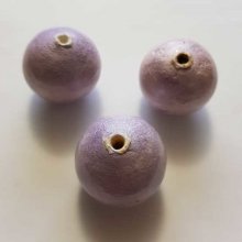 Perlina rotonda in cartapesta GT 30 mm viola