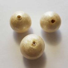Perla rotonda in cartapesta GT 30 mm Crema