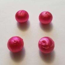 Perlina in filo metallico intrecciato 15 mm Rosa