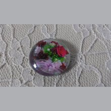 cabochon in vetro rotondo 20mm fiore 01-020 