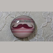 vetro cabochon rotondo 25 mm baffi 027 