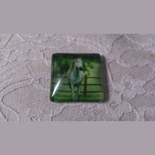 cabochon quadrato in vetro 30mm 026 