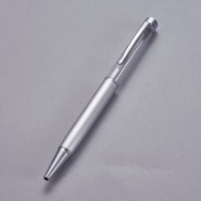 Penna per decorare le perle tubo vuoto per personalizzare argento argento x 1 pezzo