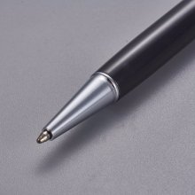 Penna per decorare le perle tubo vuoto per personalizzare argento nero x 1 pezzo