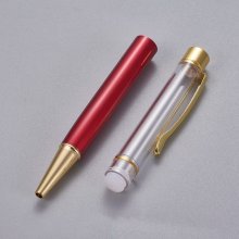 Penna per la decorazione di perline tubo vuoto per personalizzare oro rosso x 1 pezzo