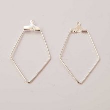 Diamante Primer Argento Porta orecchini N°01 x 1 pezzo