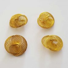 Perlina a spirale 21 mm Oro N°02