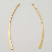 Barra curva in metallo Argento 1 anello N°01 Oro