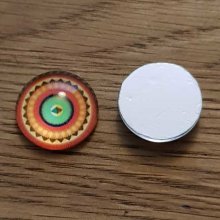 cabochon rond en verre 16mm divers 010