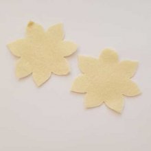 Jolie petite fleur en Feutrine 60 mm N°07-11 x 2 pièces