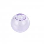 1 sfera di vetro rotonda da riempire 20 mm Viola