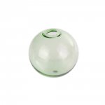 10 sfere di vetro rotonde 12 mm Verde da riempire