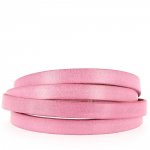 10 mm pelle liscia di vitello Fushia chiaro piatta per 20 cm