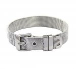 Bracciale in acciaio inox 10 mm Argento