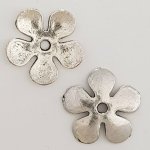 Charm floreale in metallo N°027 Argento