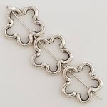 Charm floreale in metallo N°031 Argento