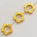 Charm a fiore in metallo N°033 Oro