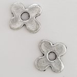 Ciondolo a fiore Metallo N°111 Argento