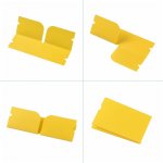 Organizzatore a clip in plastica giallo