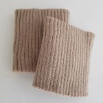 Polsini o fondo dei pantaloni a coste Beige